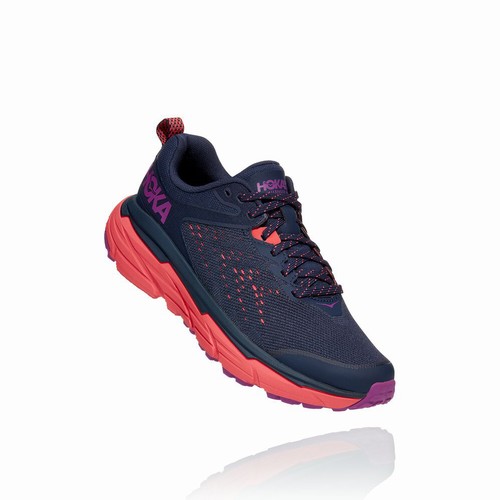 Hoka One One CHALLENGER ATR 6 Trail Running Shoes For Women India Navy/Red IN-7846